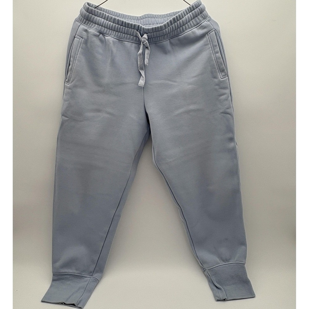 Fabletics Sweatpants Mens Small Light‎ Blue Fleece Jogger PT2149966-0764-17030